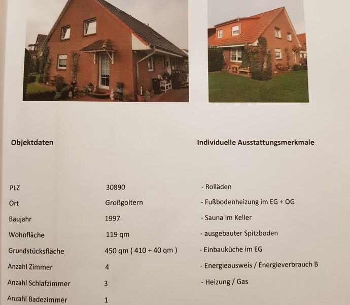 Bild der Immobilie in Barsinghausen Nr. 1