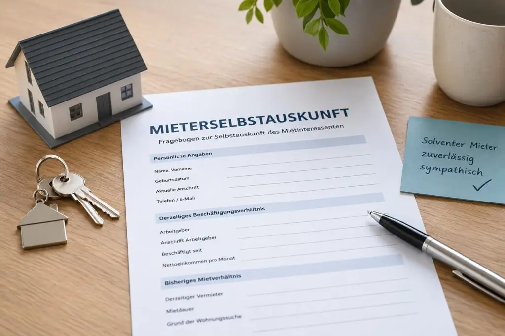 Wohnung vermieten - Was Interessenten angeben sollten 4