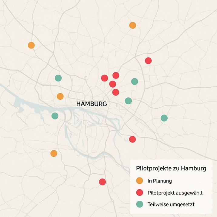 Grafik Pilotprojekte für günstigeres Bauen in Hamburg