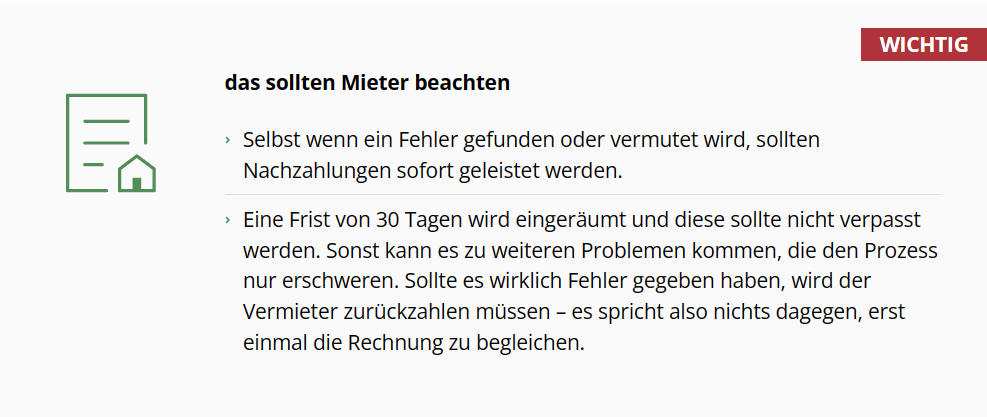 Betriebskostenabrechnung: Muster für Ihre Abrechnung 1