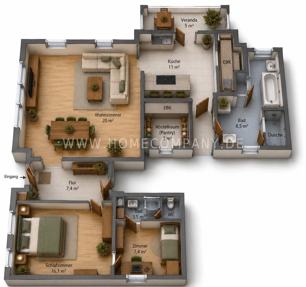 Möblierte Einliegerwohnung im Erdgeschoss einer Villa in Dresden – Lahmannring 14, 1324 Dresden – Vorschaubild 50