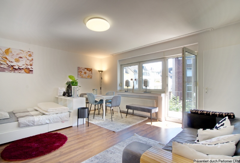 Pempelfort-Flair Möbliertes Apartment mit Balkon, 40476 Düsseldorf (Derendorf Golzheim Pempelfort)