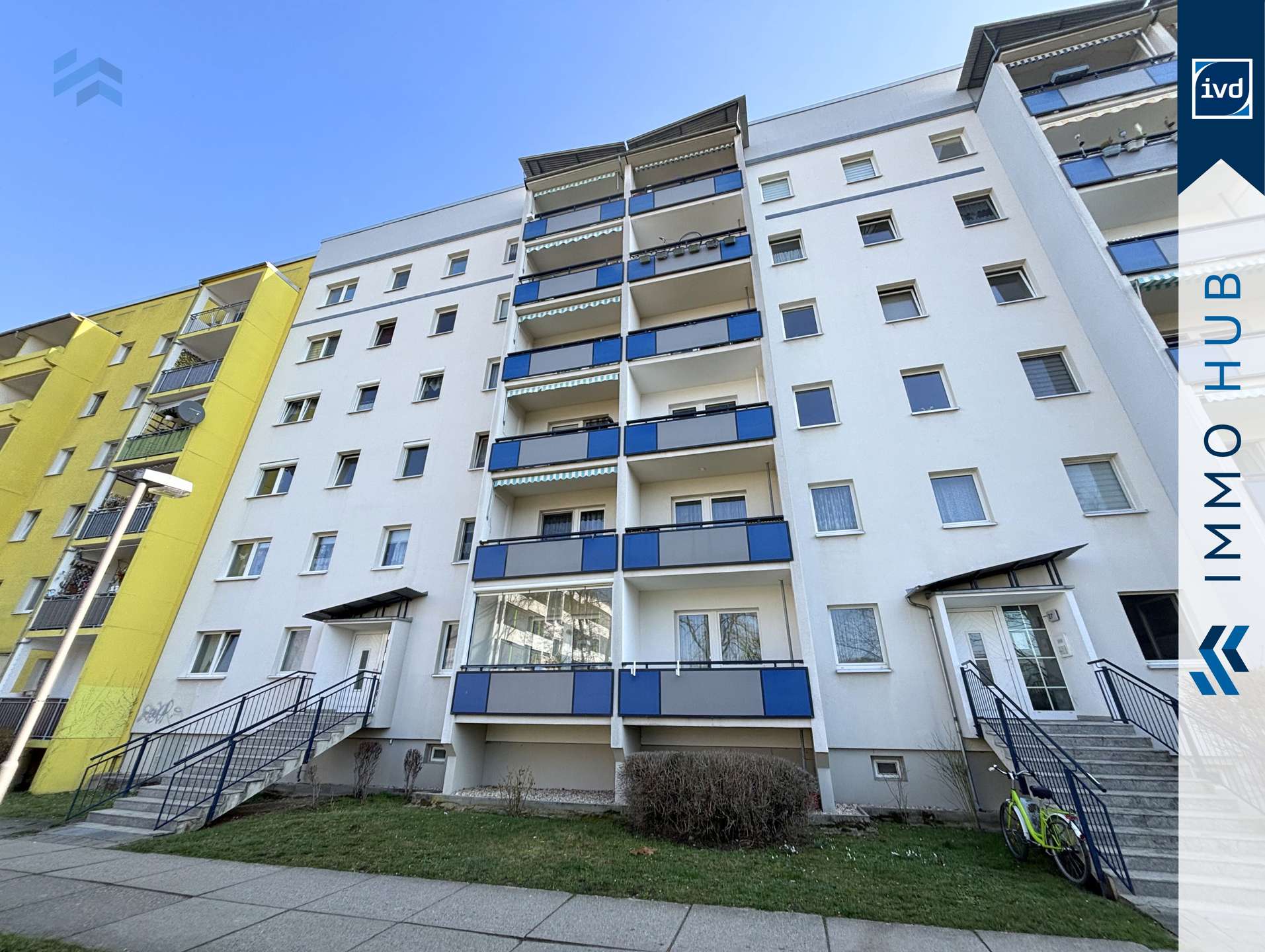 Westbalkon Aufzug - Idyllischer Grünhof – An der Kotsche 29, 4207 Leipzig – Vorschaubild 8