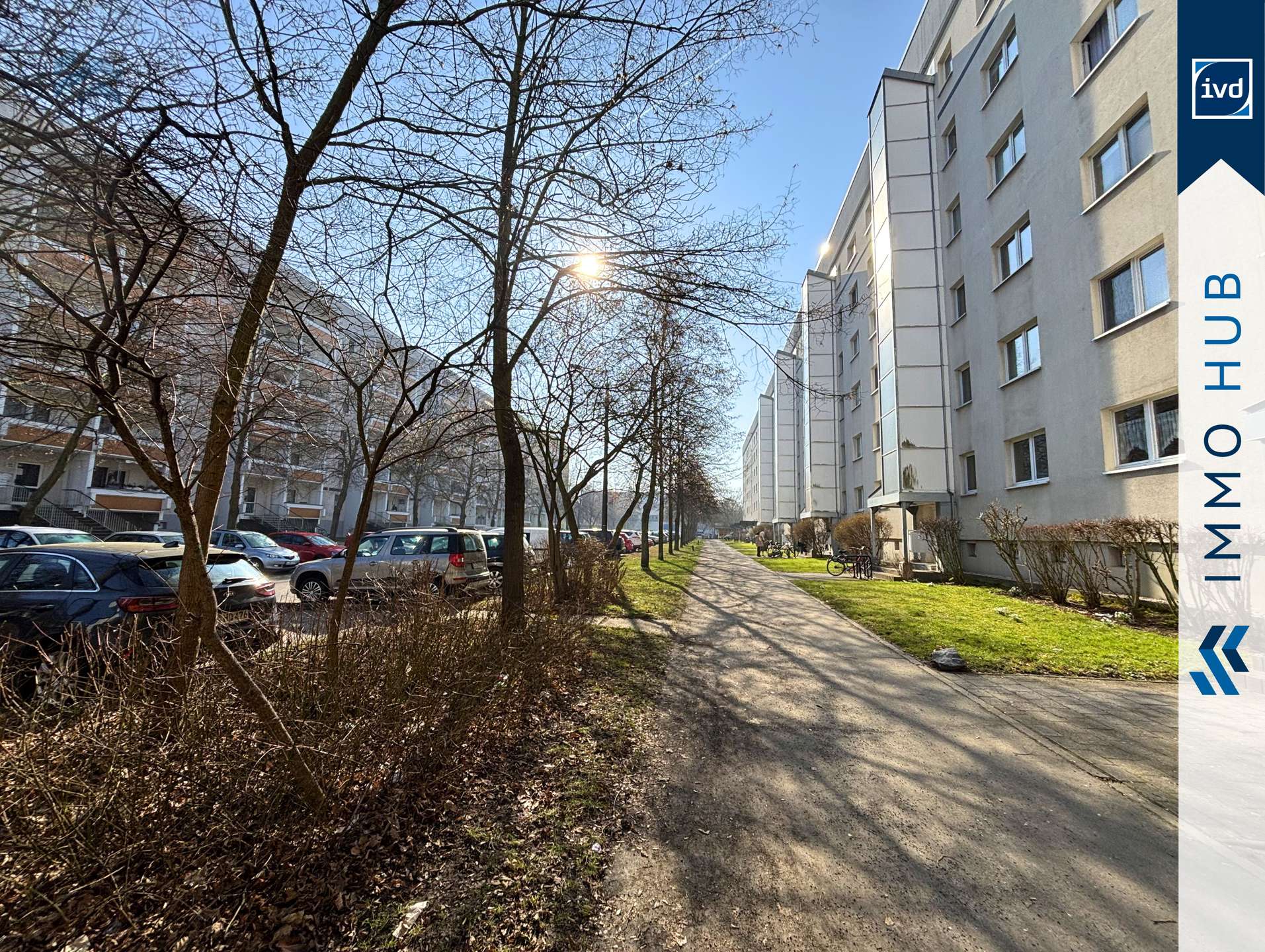 Westbalkon Aufzug - Idyllischer Grünhof – An der Kotsche 29, 4207 Leipzig – Vorschaubild 5