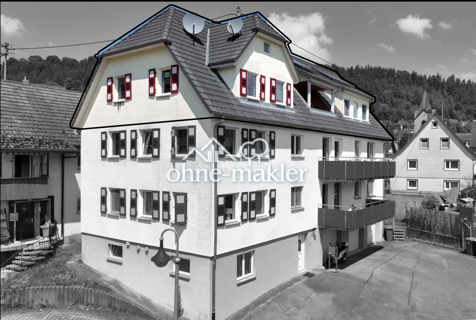 Idyllisches Dachgeschoss-Appartement in Epfendorf, 78736 Epfendorf