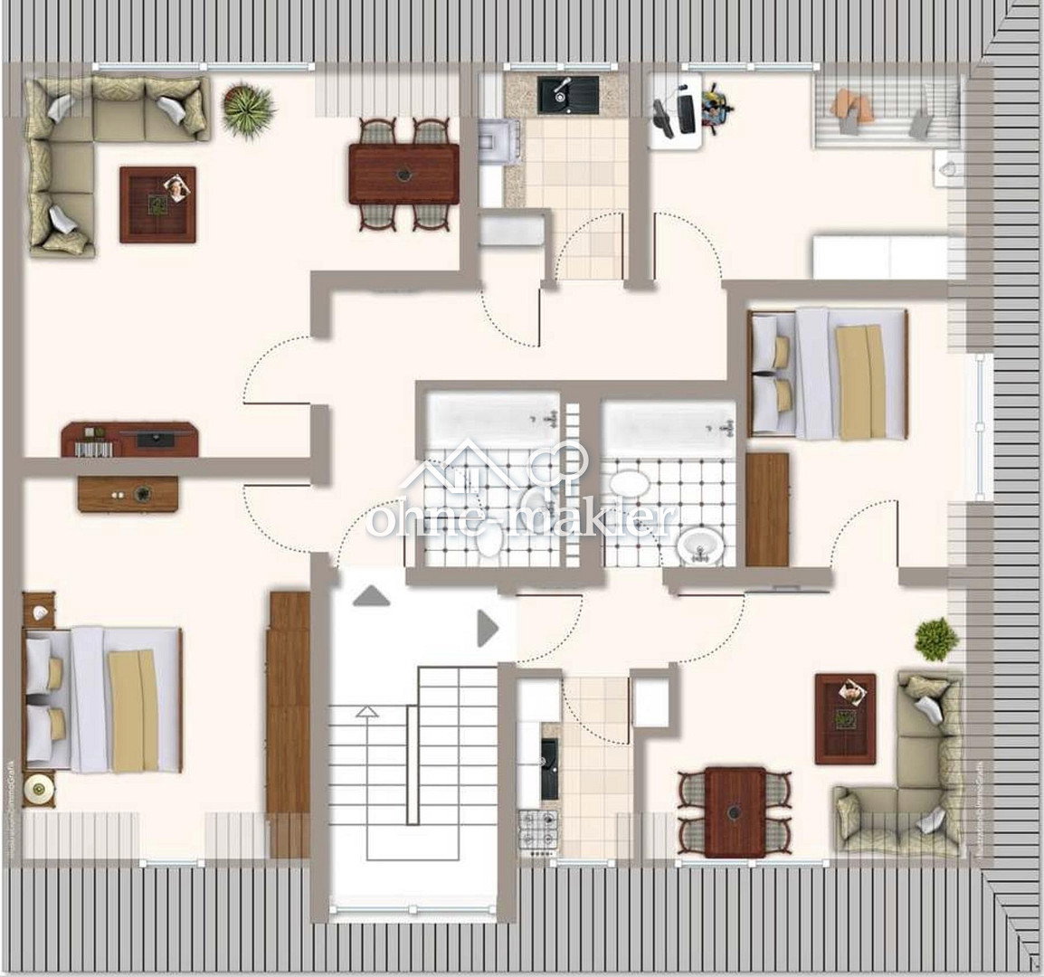 Dachgeschosswohnung in Top-Lage Eicken, 41063 Mönchengladbach (Eicken Großheide Stadtmitte Windberg)