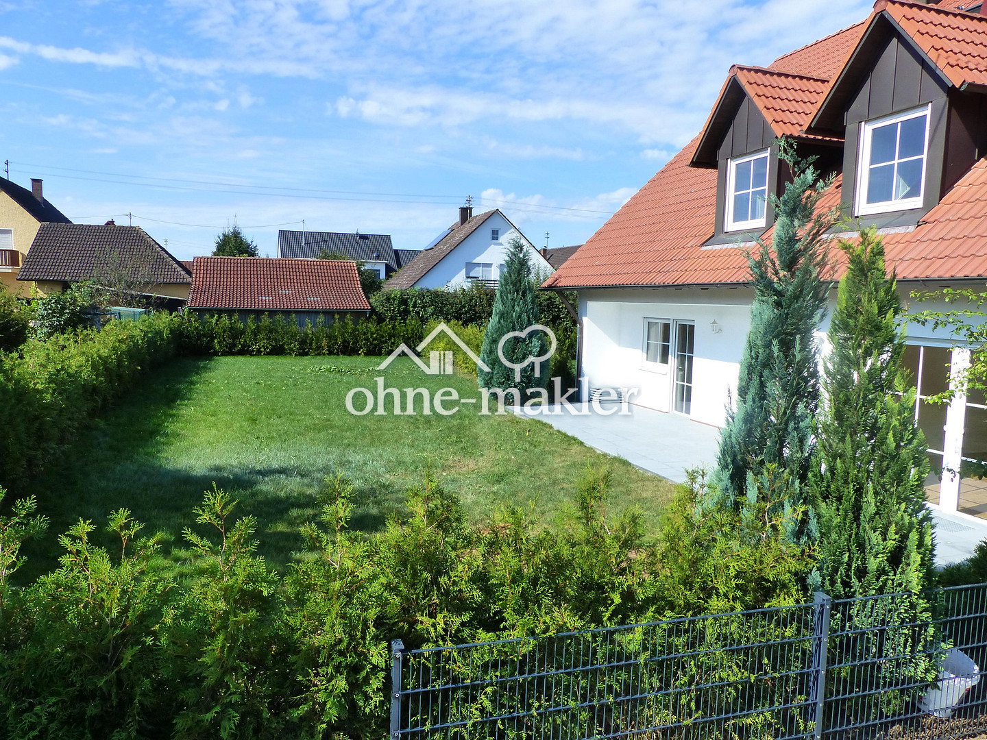 Günstige 5-Zimmer-Wohnung mit Terrasse Garten in Holzheim, 89438 Holzheim