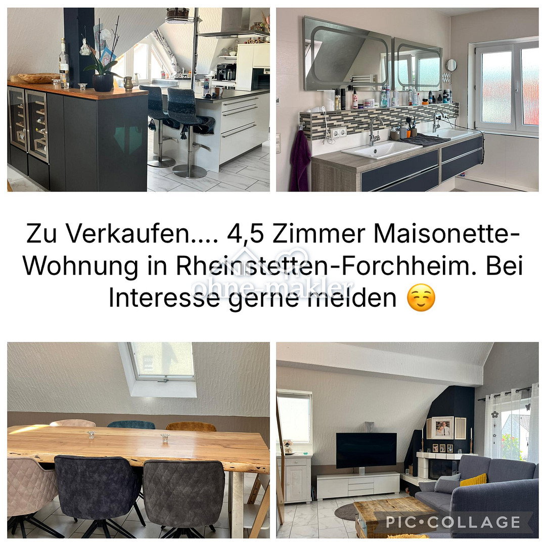 Familienfreundlich & hell Maisonette-Wohnung in Rheinstetten, 76287 Rheinstetten