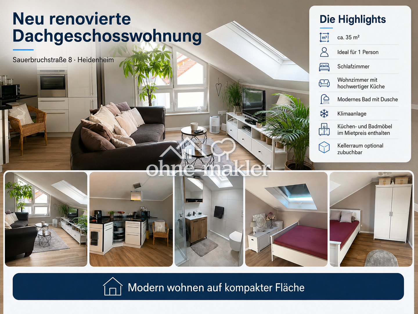 Dachgeschoss-Traum in Heidenheim - Jetzt neu, 89518 Heidenheim an der Brenz