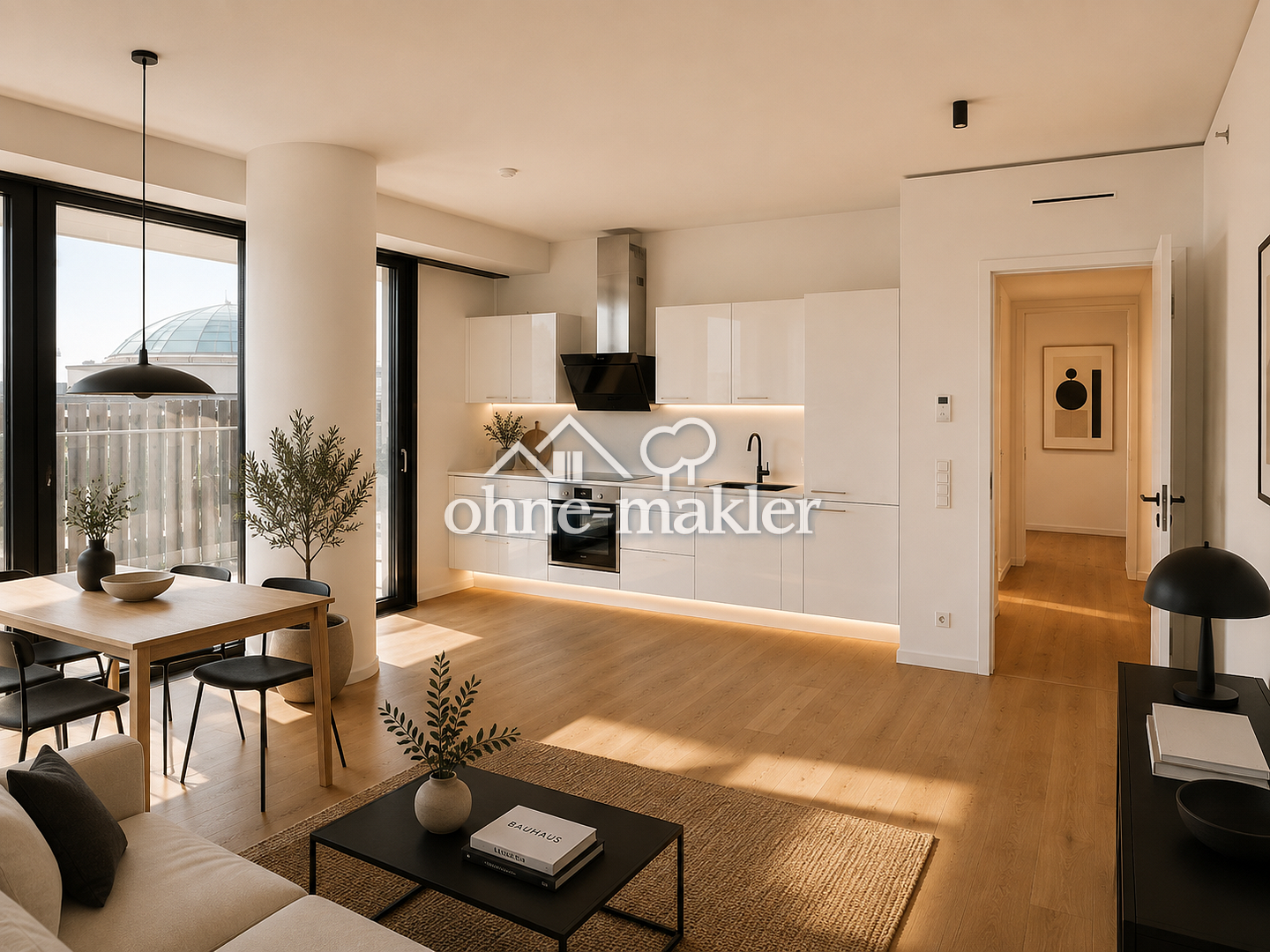 Luxus-Wohnung mit Panoramablick in Frankfurt, 60327 Frankfurt am Main (Gallus Gutleutviertel Westend-Süd)