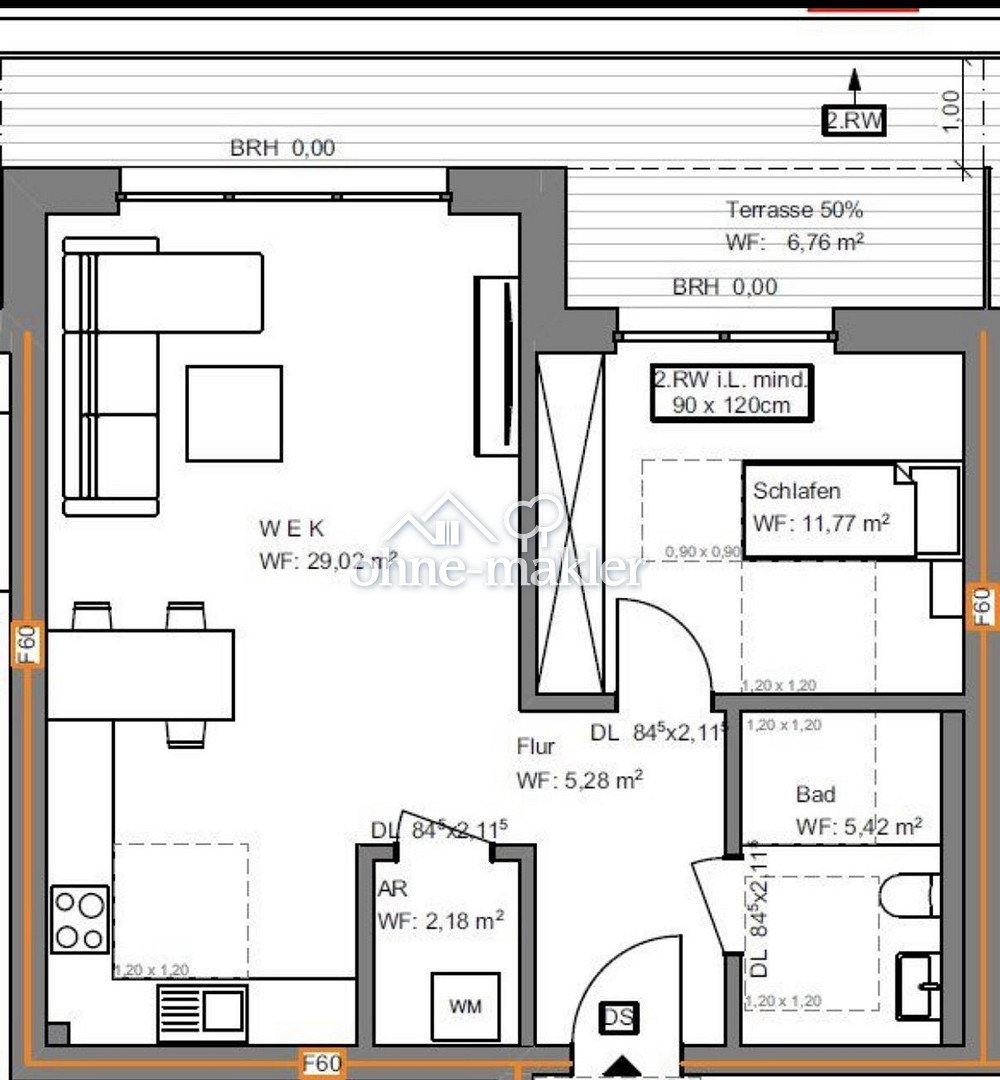Moderne Wohnung mit Loggia in Bad Lippspringe, 33175 Bad Lippspringe