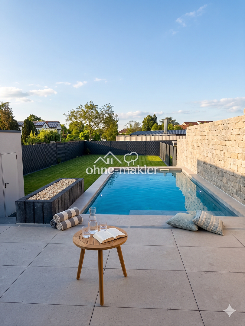 Familienparadies mit Pool & Küche – direkt einziehen, 67454 Haßloch