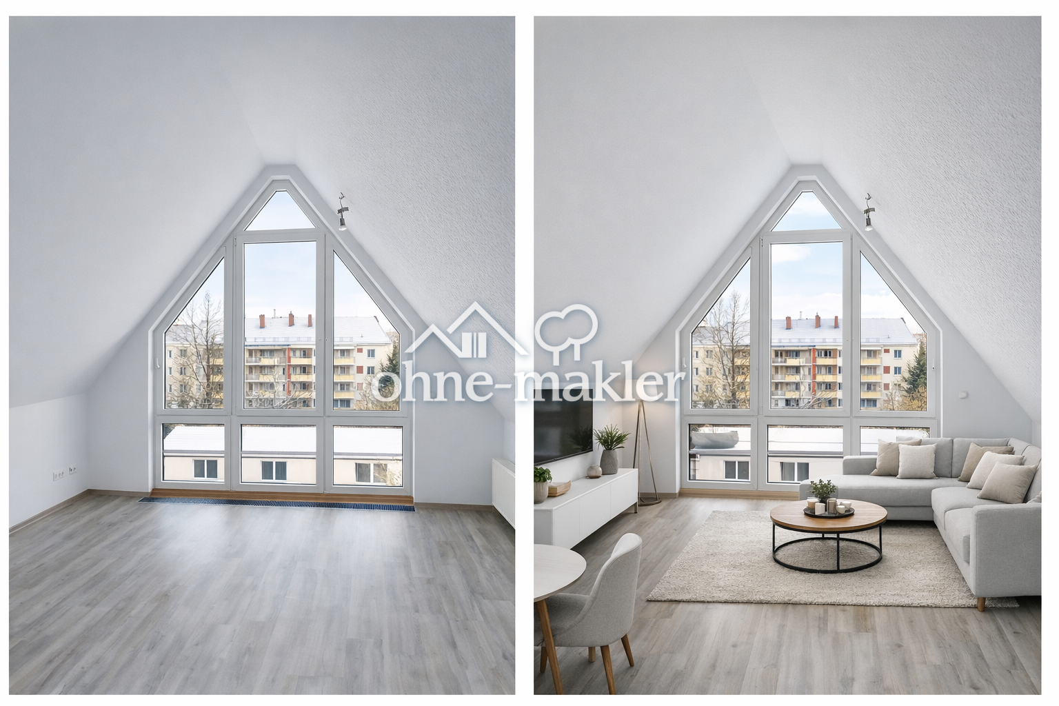 Dachgeschosswohnung mit Erstbezug in Chemnitz, 9120 Chemnitz (Altchemnitz Bernsdorf Helbersdorf Kapellenberg)