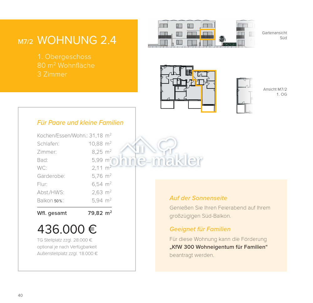 Neubau in Langenau Moderne Wohnung mit Balkon, 89129 Langenau