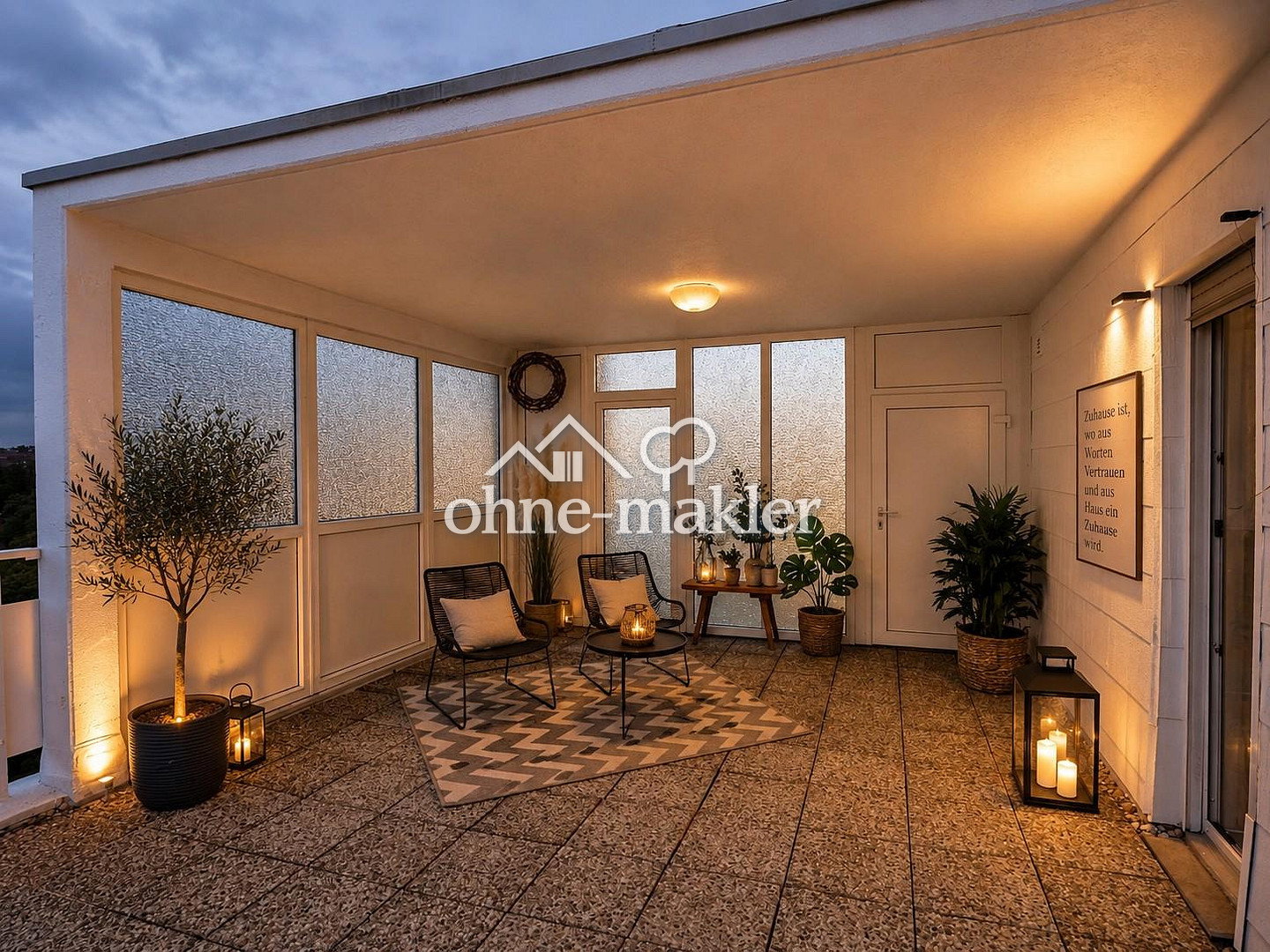 Provisionsfrei: Exklusives Penthouse mit XXL-Dachterrasse und Loggia, 66955 Pirmasens (Erlenbrunn Innenstadt Niedersimten Ruhbank Winzeln)