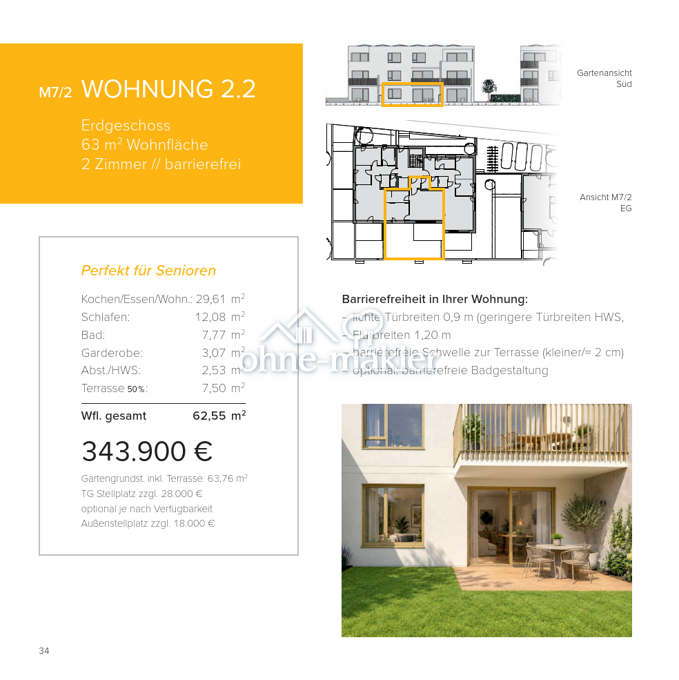Erdgeschosswohnung mit Gartenanteil in Langenau, 89129 Langenau
