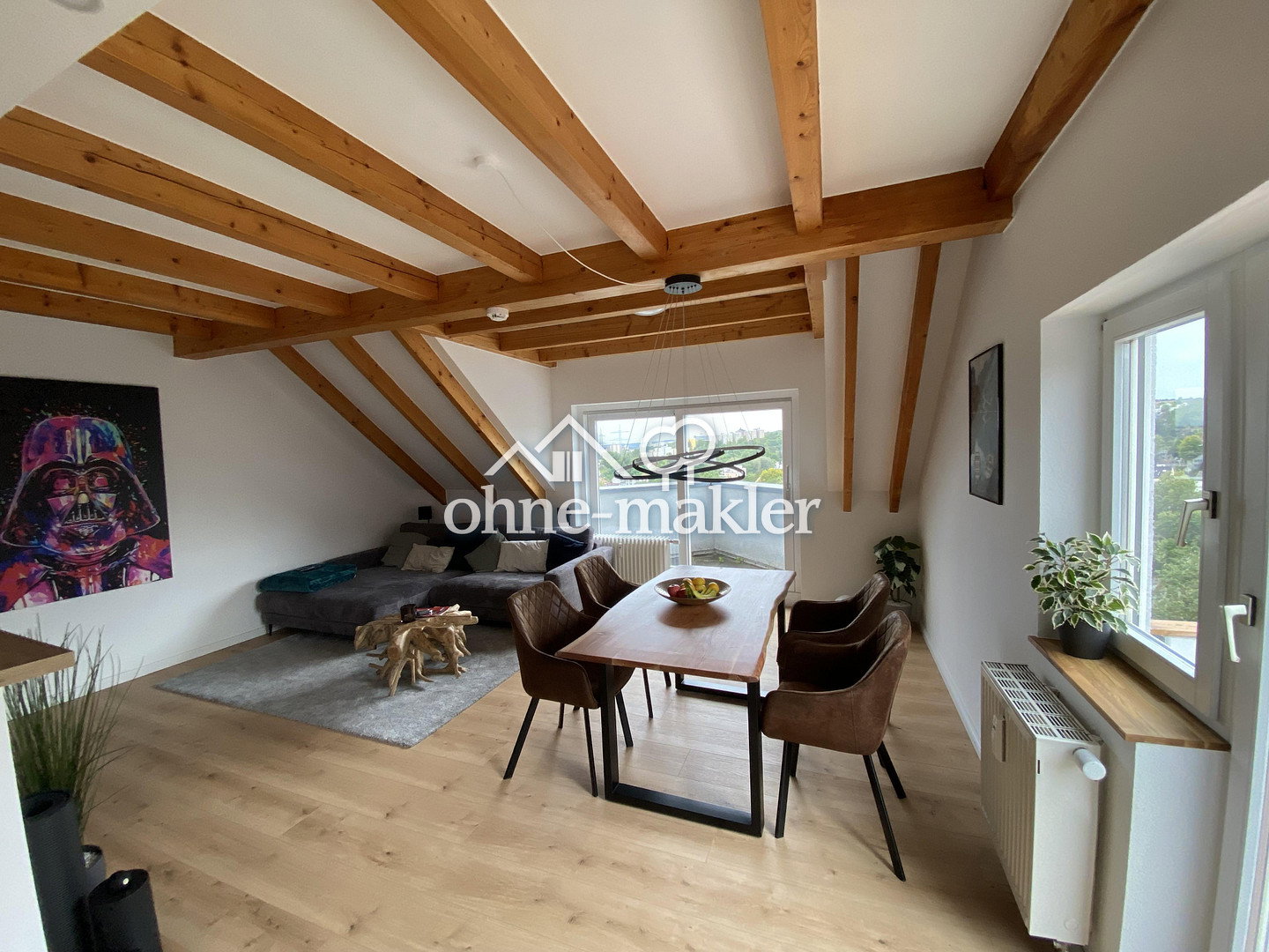 Würzburg Maisonette mit 3 Balkonen & Panoramablick, 97078 Würzburg (Grombühl Lindleinsmühle Versbach)