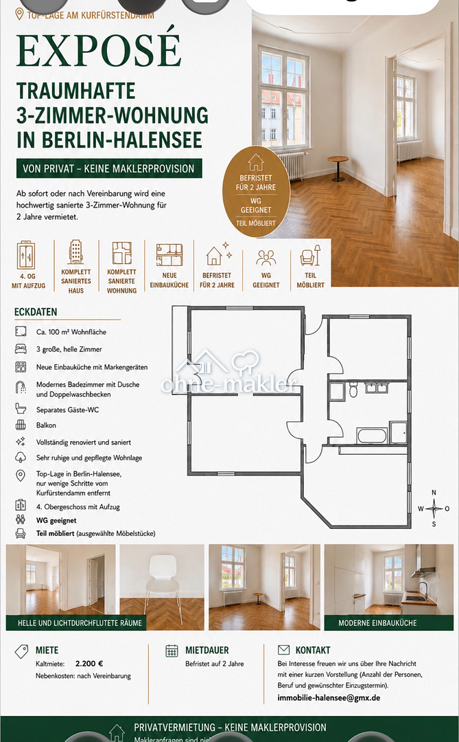 Erstbezug in Halensee – Ihr neues Zuhause, 10711 Berlin (Charlottenburg-Wilmersdorf Charlottenburg Grunewald Halensee Wilmersdorf)