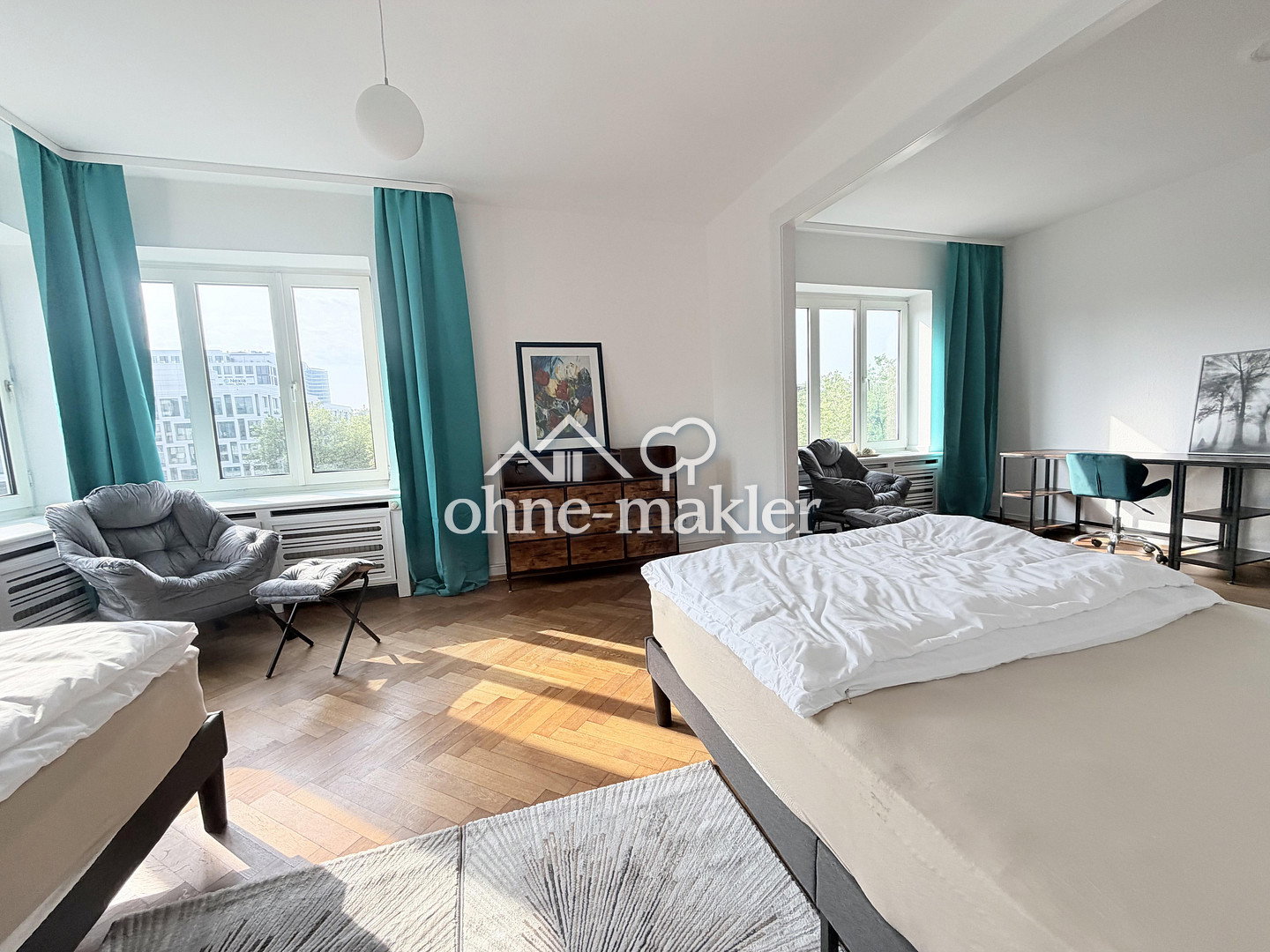 Möbliertes WG-Zimmer am Rhein – Düsseldorf, 40474 Düsseldorf (Golzheim Lohausen Pempelfort Stockum)
