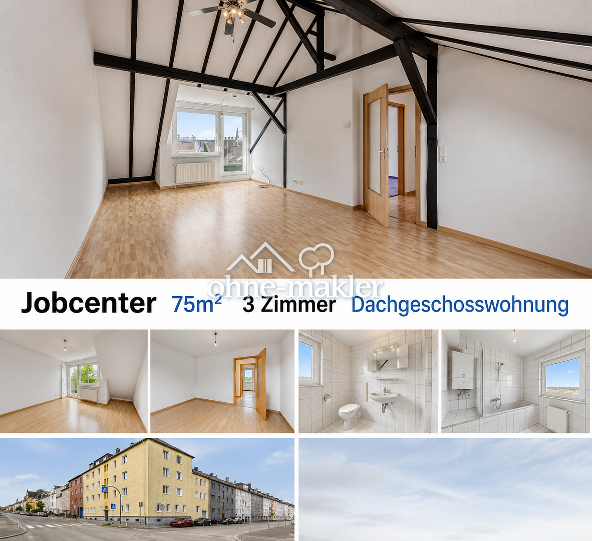 Wohnung in Remscheid – Jobcenter-Miete möglich, 42853 Remscheid (Innen Nord)