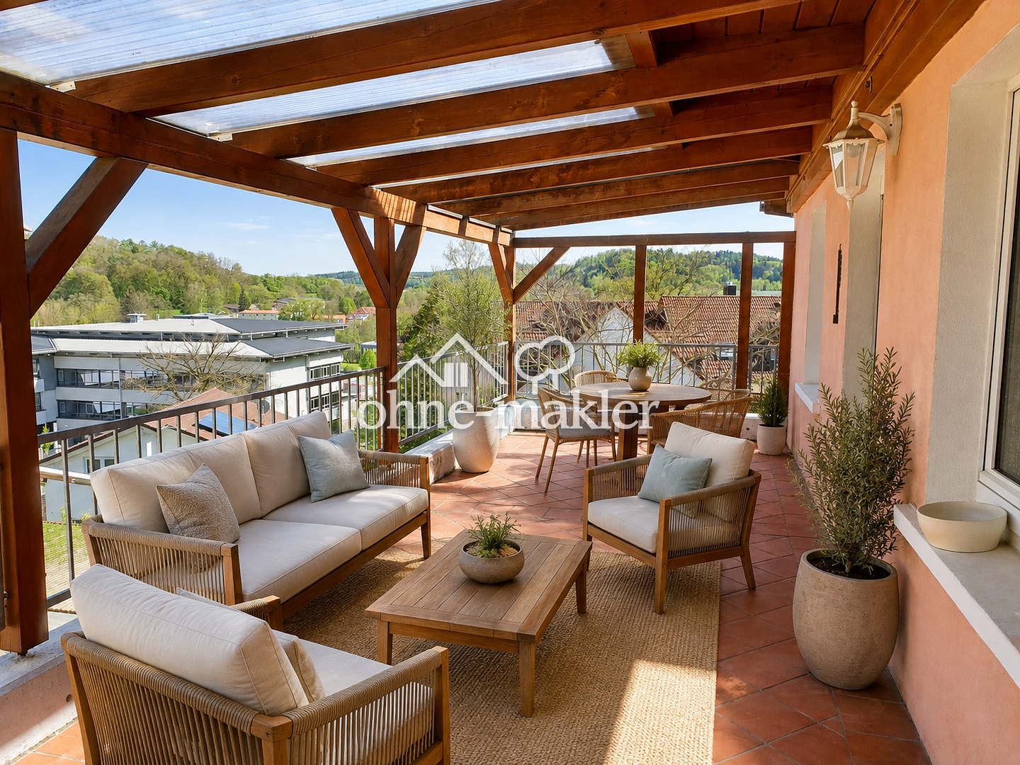 Panorama-Terrasse & zentrale Lage in Stockach, 78333 Stockach