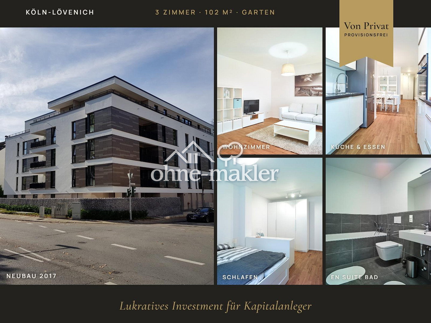 Luxus-Gartenwohnung in Köln-Lövenich, 50859 Köln (Lindenthal Lövenich Weiden Widdersdorf)