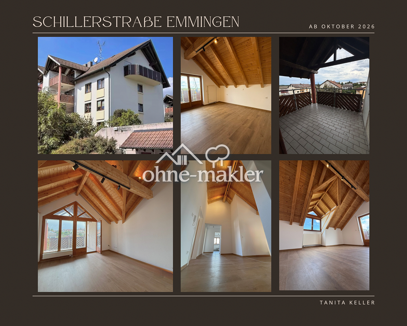 Dachgeschosswohnung mit Balkon in Emmingen, 78576 Emmingen-Liptingen