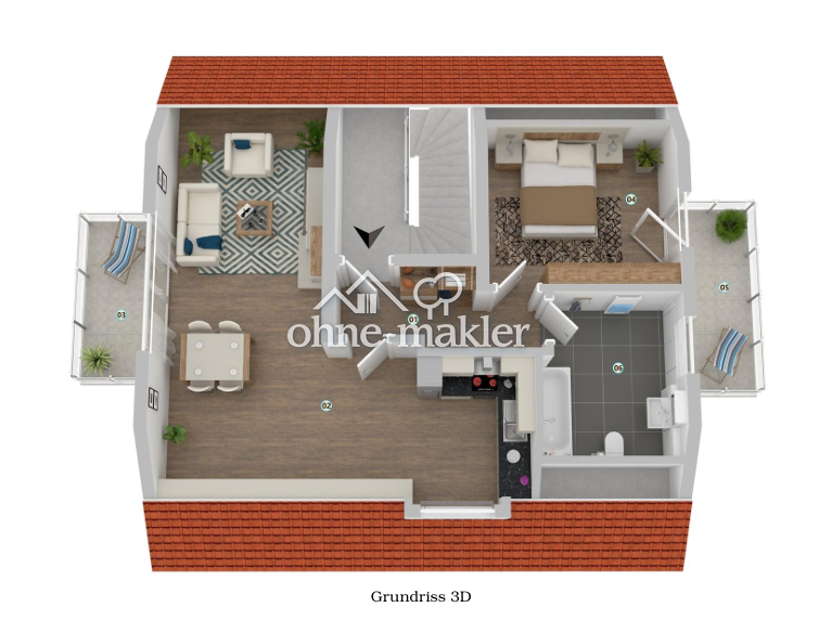 Dachgeschosswohnung mit Top-Lage in Ingolstadt, 85051 Ingolstadt