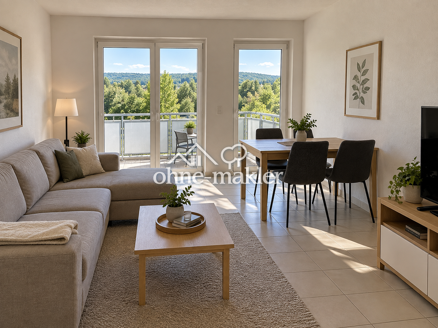 2-Zimmer Wohnung mit 4 Balkonen in Bad Orb, 63619 Bad Orb