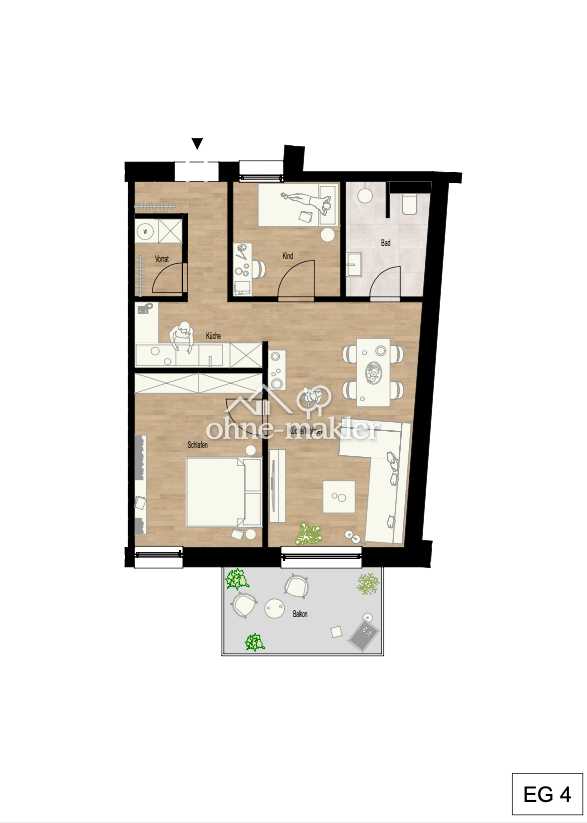 Erstbezug mit Balkon & Blick – Traumwohnung, 69509 Mörlenbach