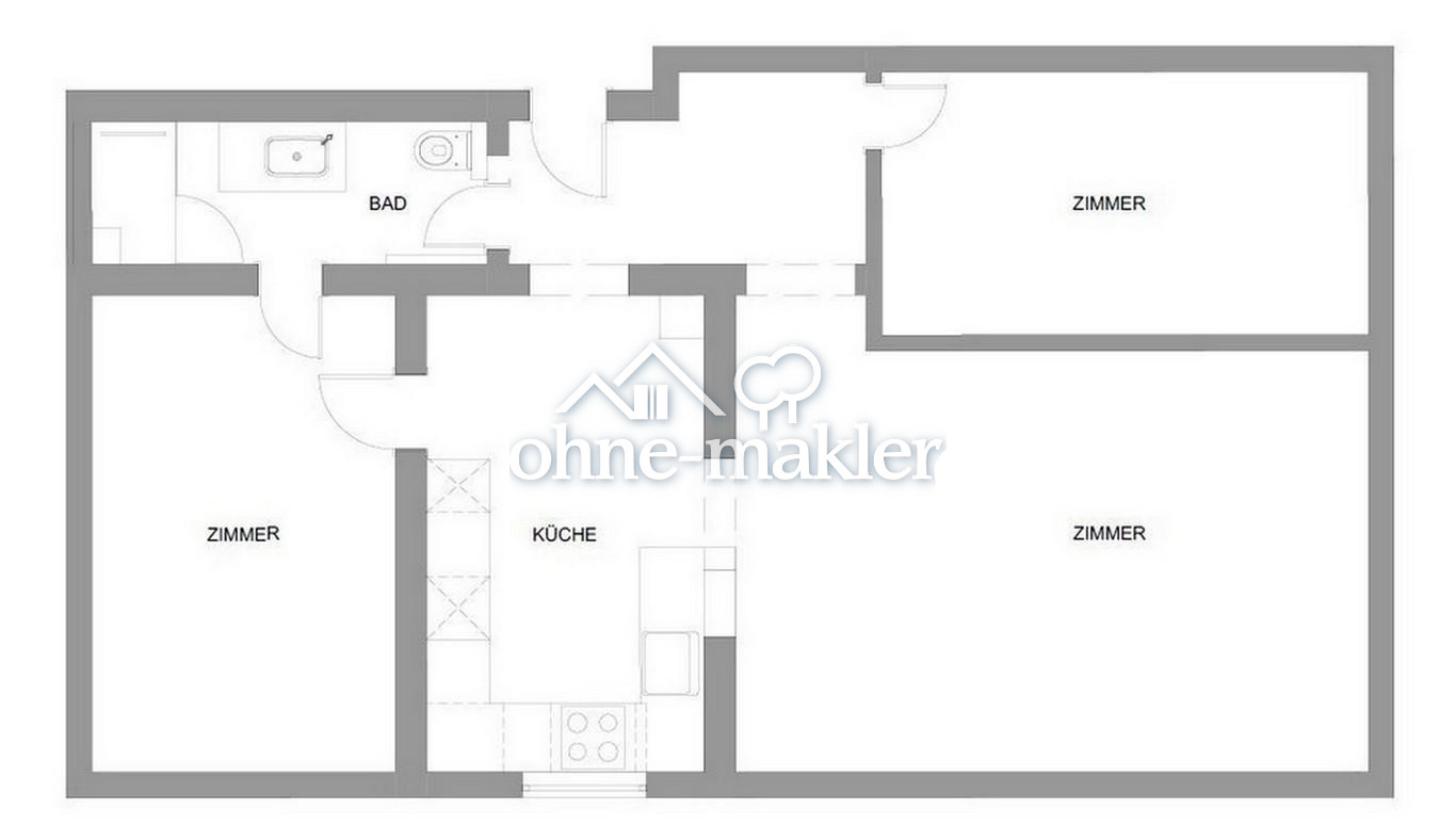 Charmante 3-Zimmer-Wohnung im Lehenviertel, 70180 Stuttgart (Mitte Süd)