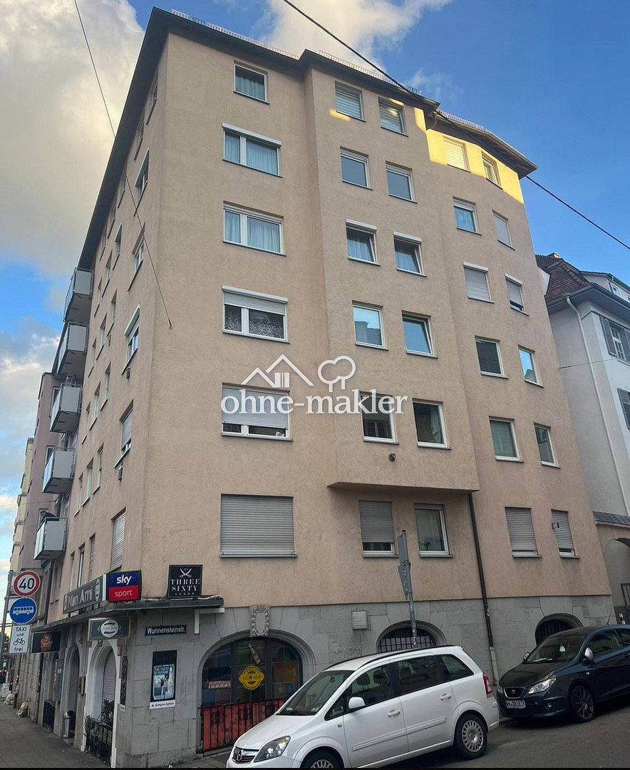 Stuttgart-Ost 2-Zimmer-Wohnung mit Balkon, 70186 Stuttgart (Ost)