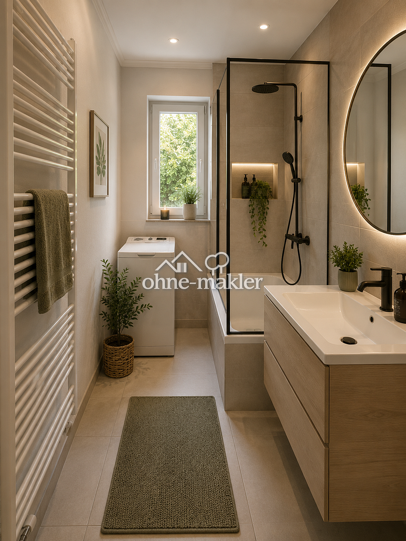 Modern renovierte 3-Zimmer-Wohnung mit Balkonen in Ginnheim, 60431 Frankfurt am Main