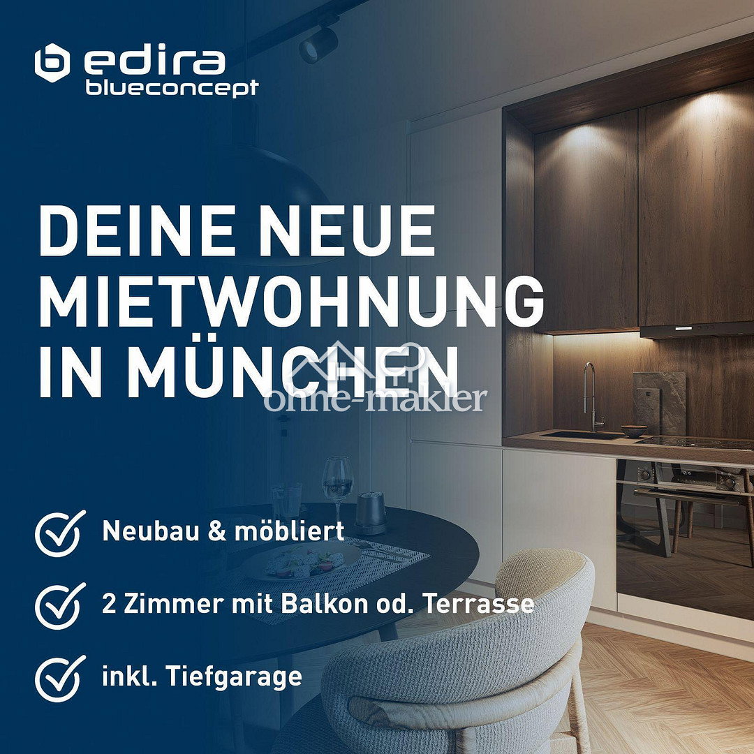Möblierte 2-Zimmer-Wohnung im Fasangarten, 81549 München (Obergiesing Ramersdorf-Perlach Untergiesing-Harlaching)