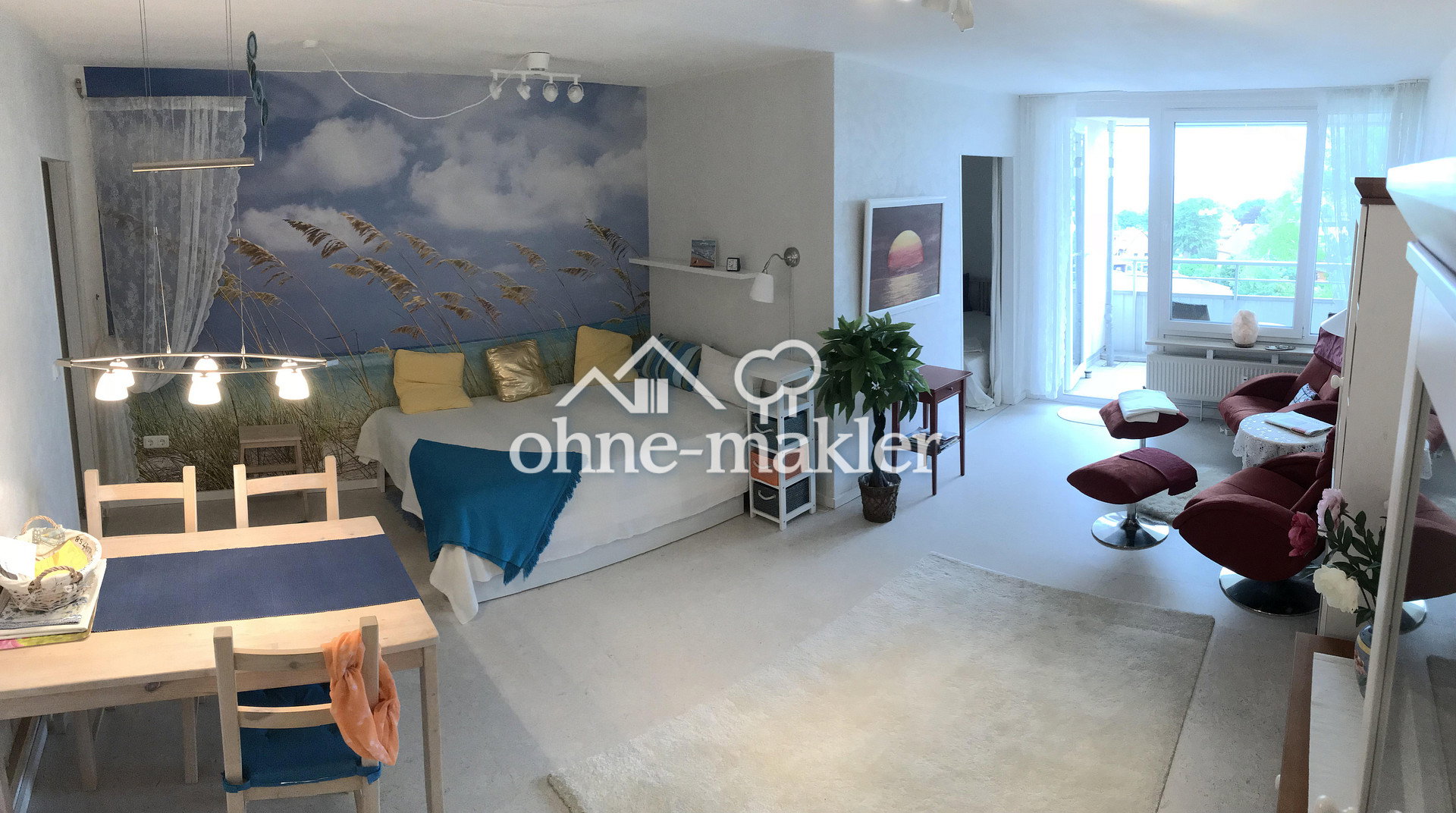 Meerblick und gemütlicher Balkon – perfekt für 1–2 Erwachsene, 24340 Eckernförde