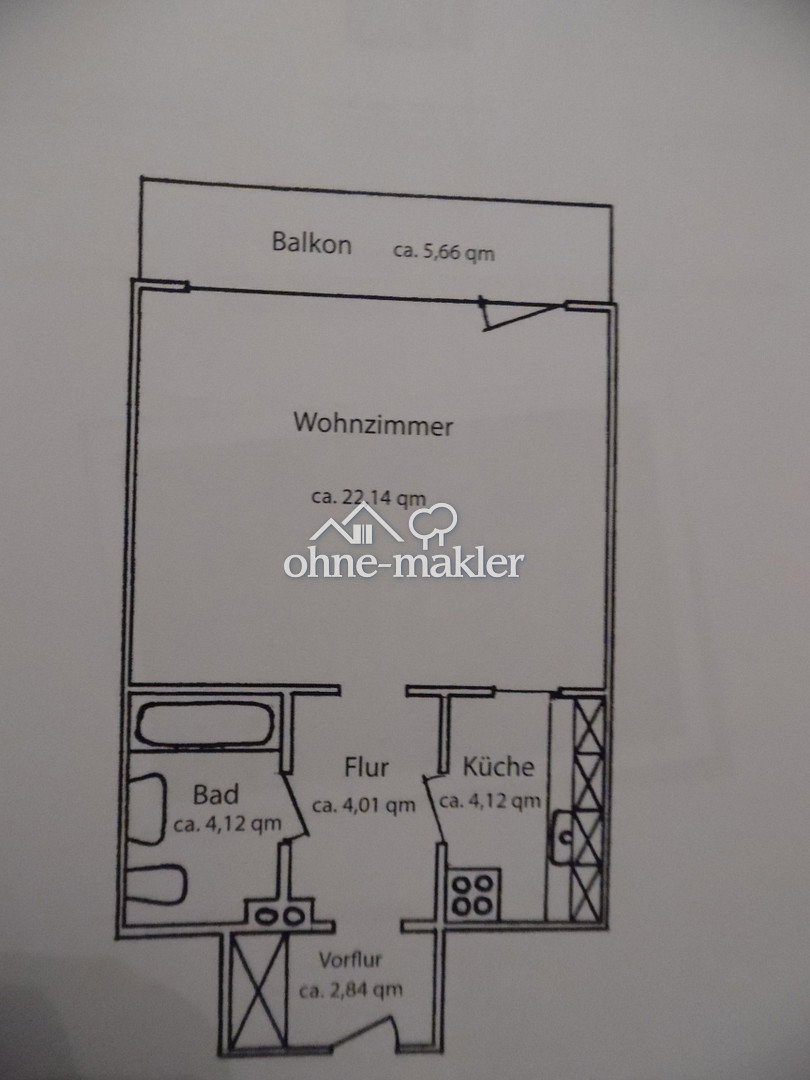 1-Zi. Wohnung in Bramfeld – Balkon & Stellplatz, 22179 Hamburg (Wandsbek Bramfeld)
