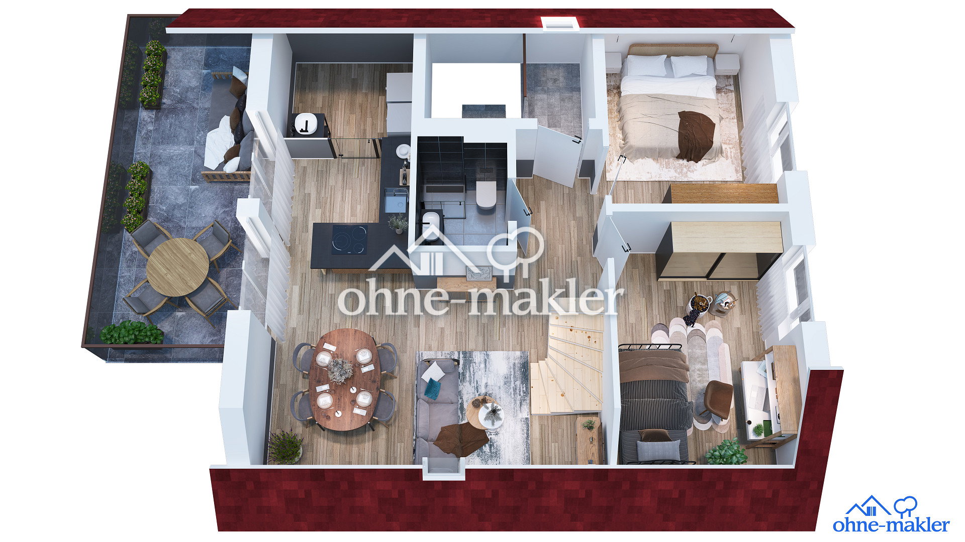 Idyllische 3-Zimmer-Maisonette mit KfW40 Plus, 89604 Allmendingen
