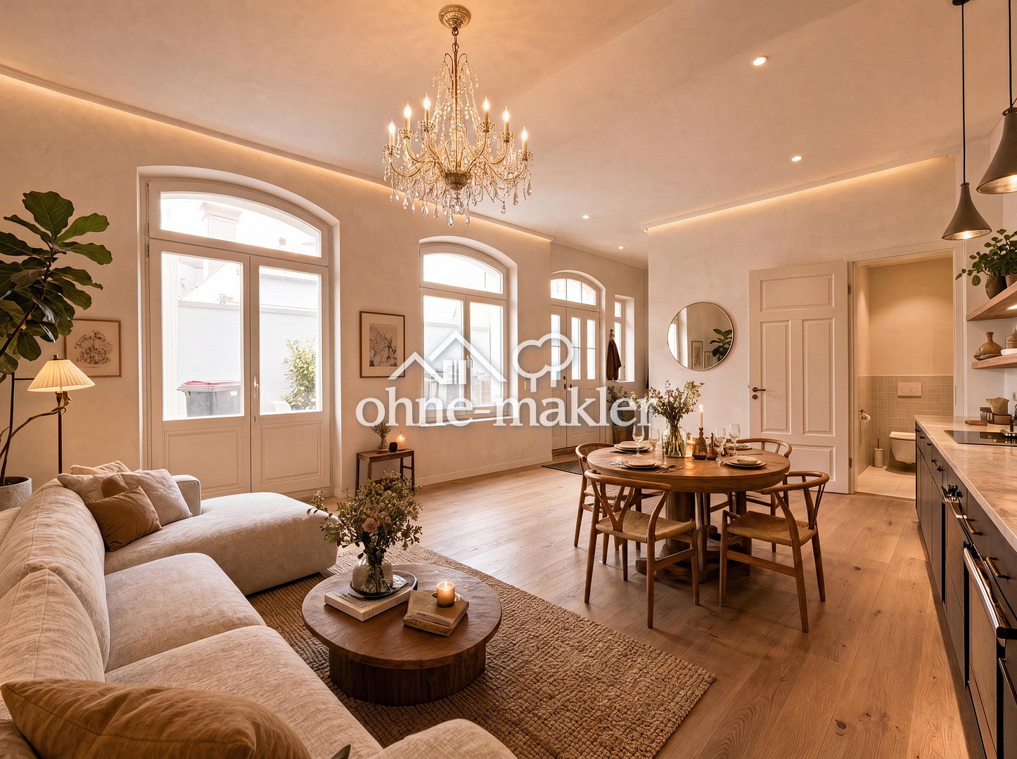 Großzügige 5-Zimmer-Wohnung – eigenständiger Innenhof Dachterrasse, 52066 Aachen