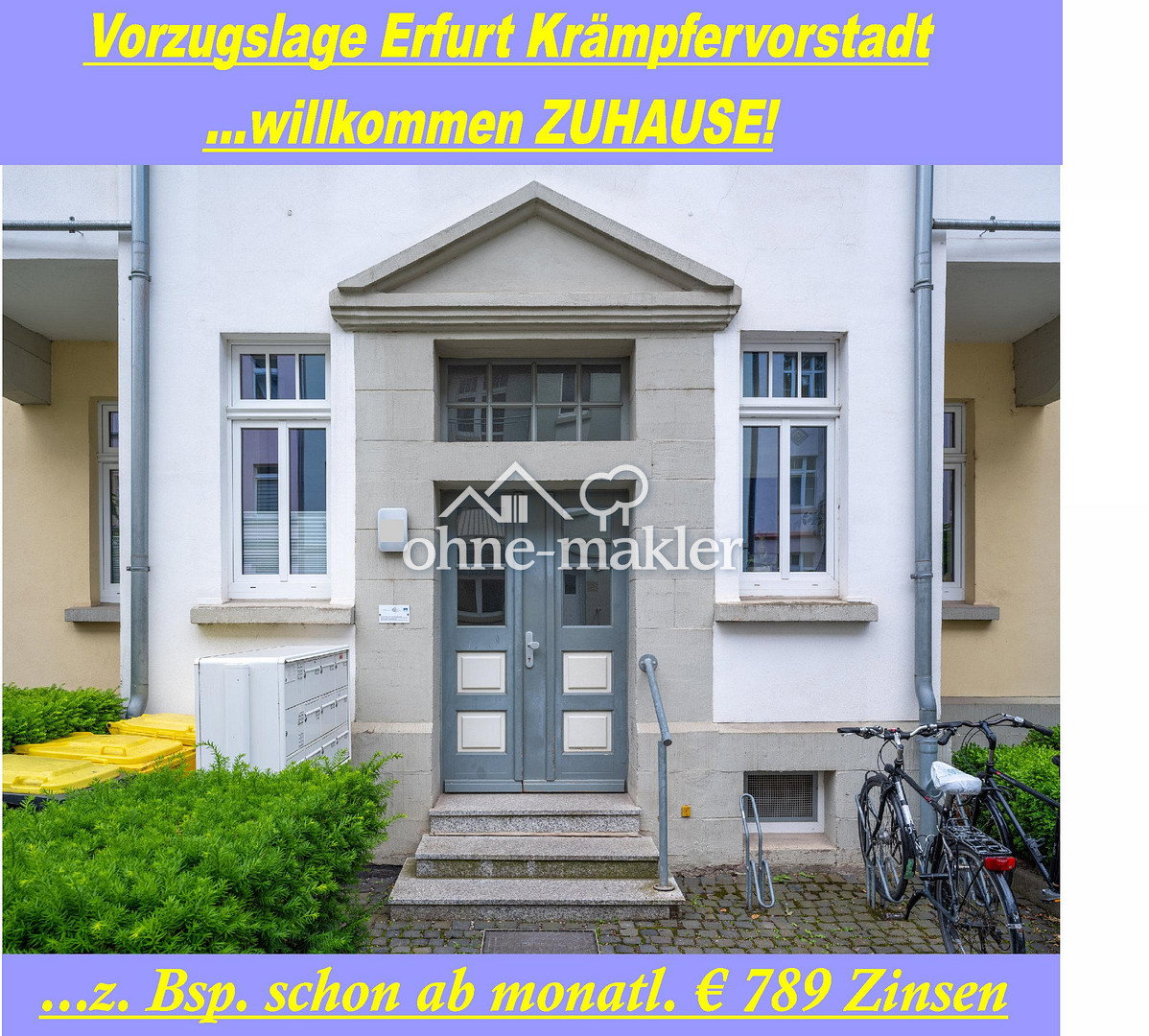 Zentraler Balkon mit grüner Sicht, 99085 Erfurt (Daberstedt Hohenwinden Ilversgehofen Johannesvorstadt Krämpfervorstadt)