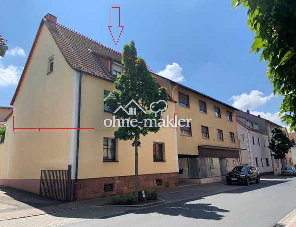 Charmante Maisonette-Wohnung zentral in Goldbach, 63773 Goldbach