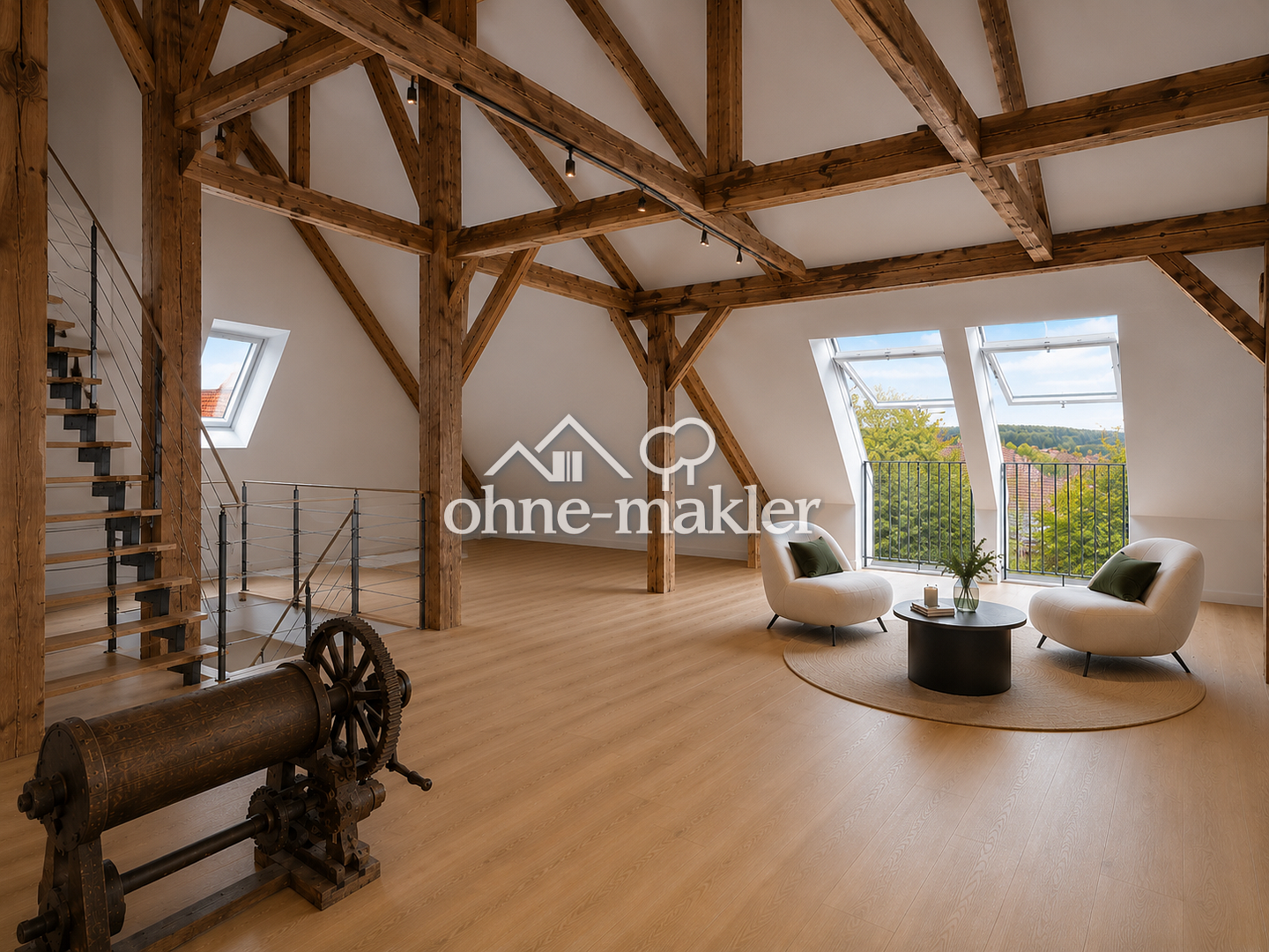 Exklusive Dachgeschoss-Loft mit historischem Charme, 89415 Lauingen (Donau)
