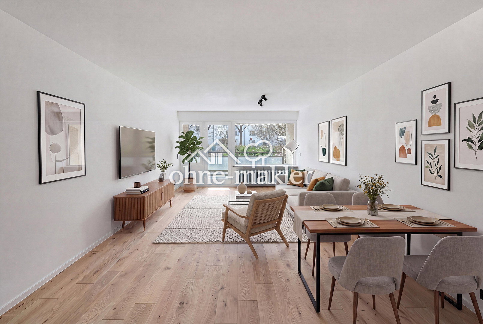 Sanitierte 3-Zimmer-Wohnung in ruhigem Bogenhausen, 81927 München (Bogenhausen)