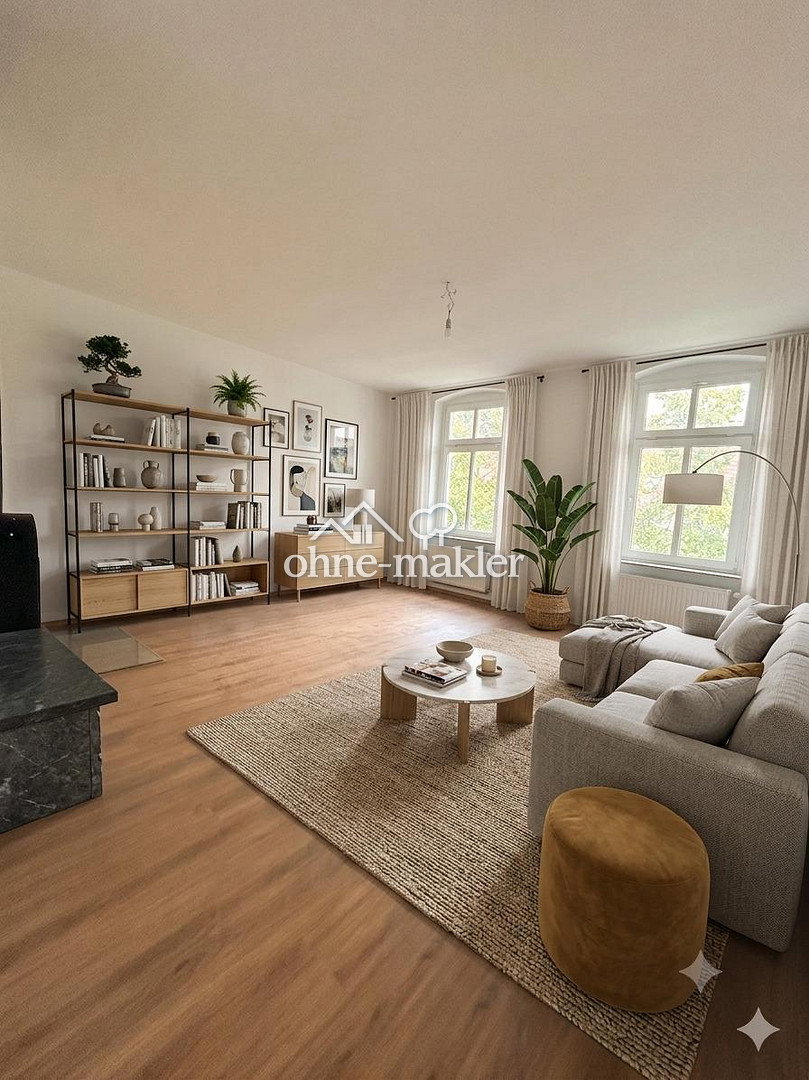 Großzügige 4-Zimmer-Wohnung mit Kamin in Dessau-Nord, 6844 Dessau-Roßlau (Innenstadt Mildensee Waldersee)