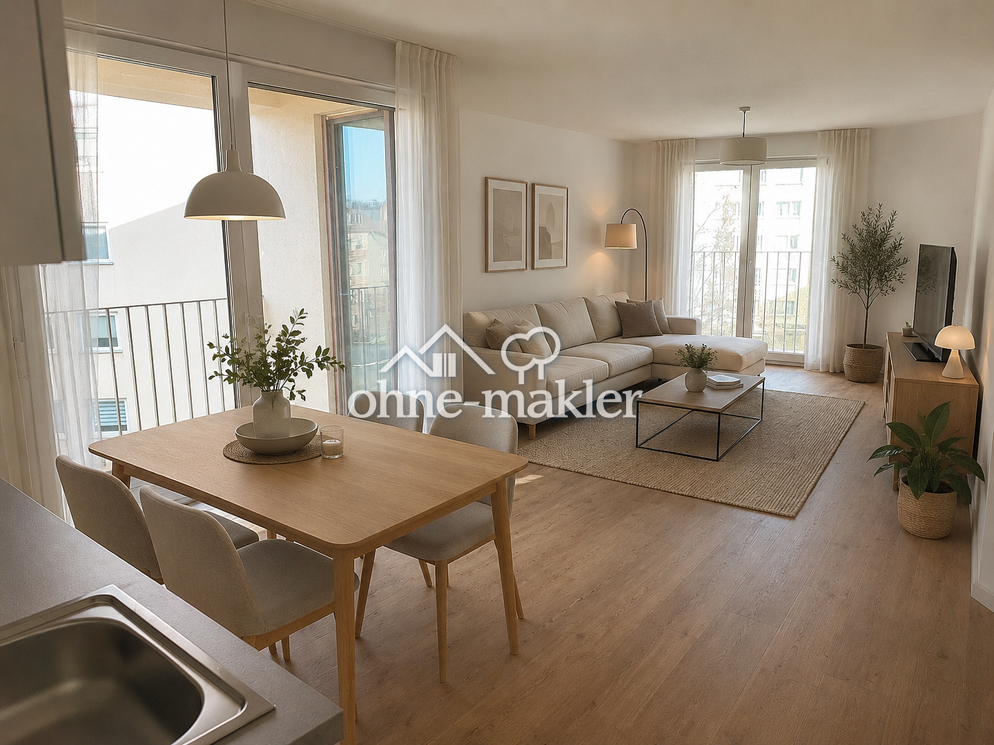 Neu & zentral 3-Zimmer-Wohnung in Offenbach, 63067 Offenbach am Main (Kaiserlei Offenbach am Main)