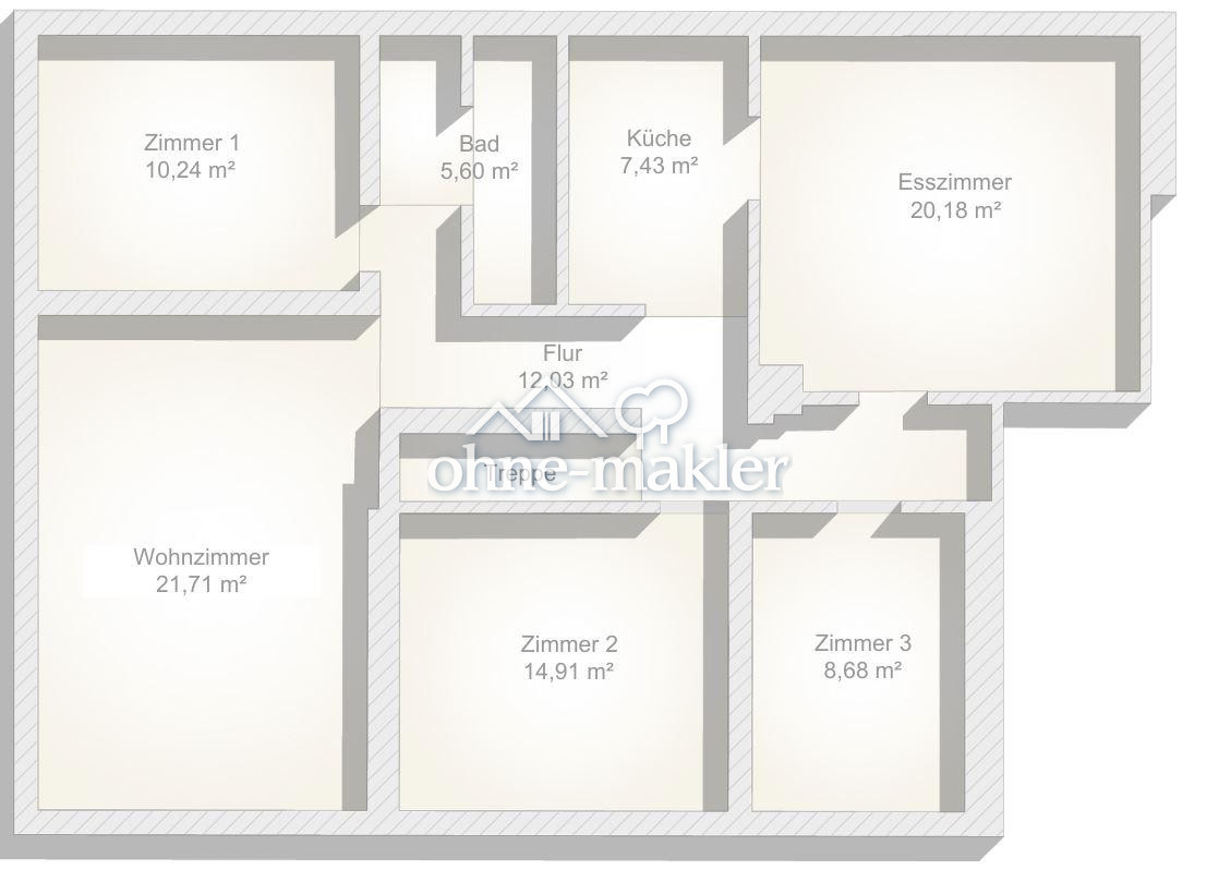 Sanierte Obergeschosswohnung mit Terrasse, 49434 Neuenkirchen-Vörden