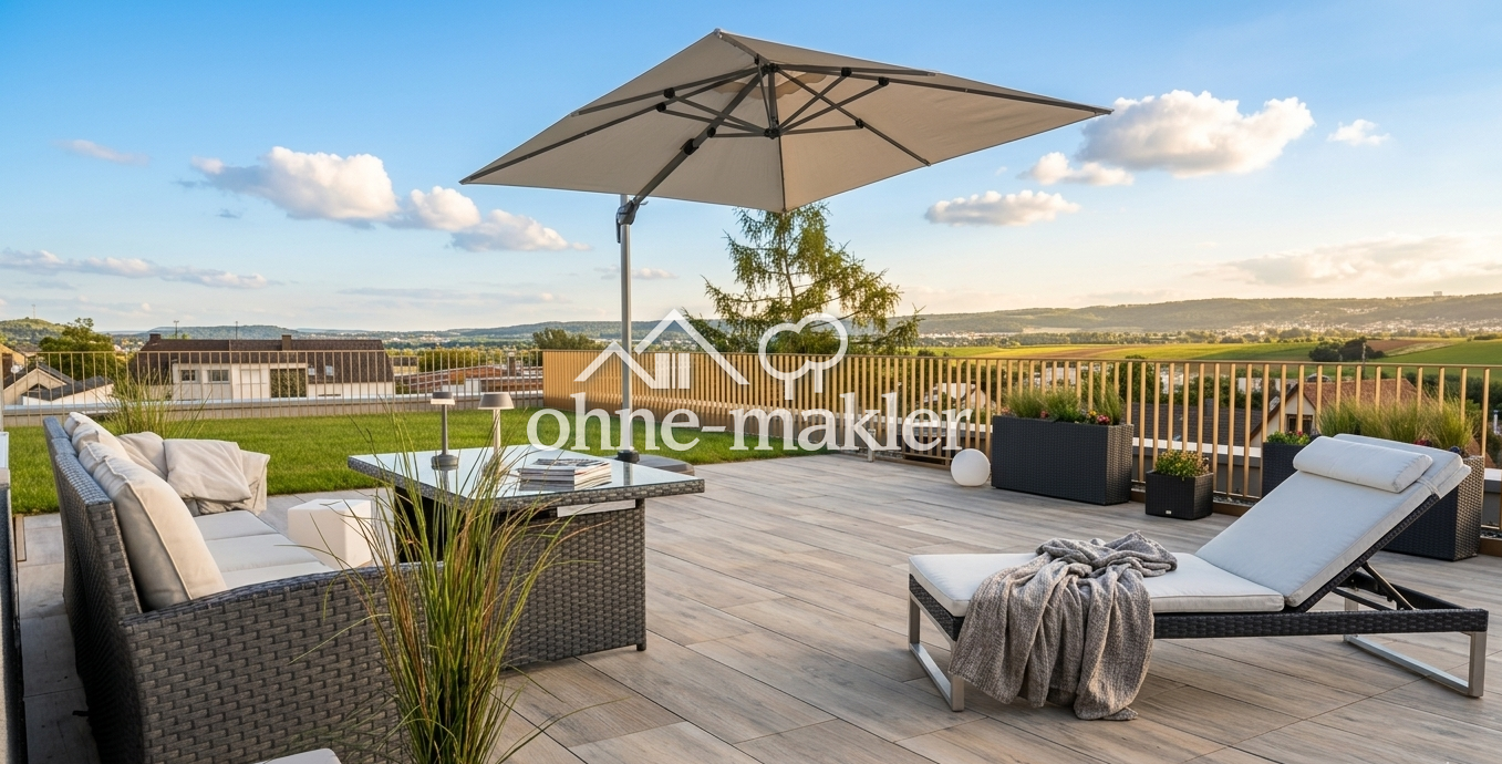 Bungalow-Feeling mit Panorama-Terrasse in Ditzingen, 71254 Ditzingen