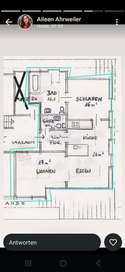 Sofort frei! 77m2 OG Whg mit Garten und KfZ Stellplatz, 22145 Stapelfeld (Wandsbek Farmsen-Berne Rahlstedt)