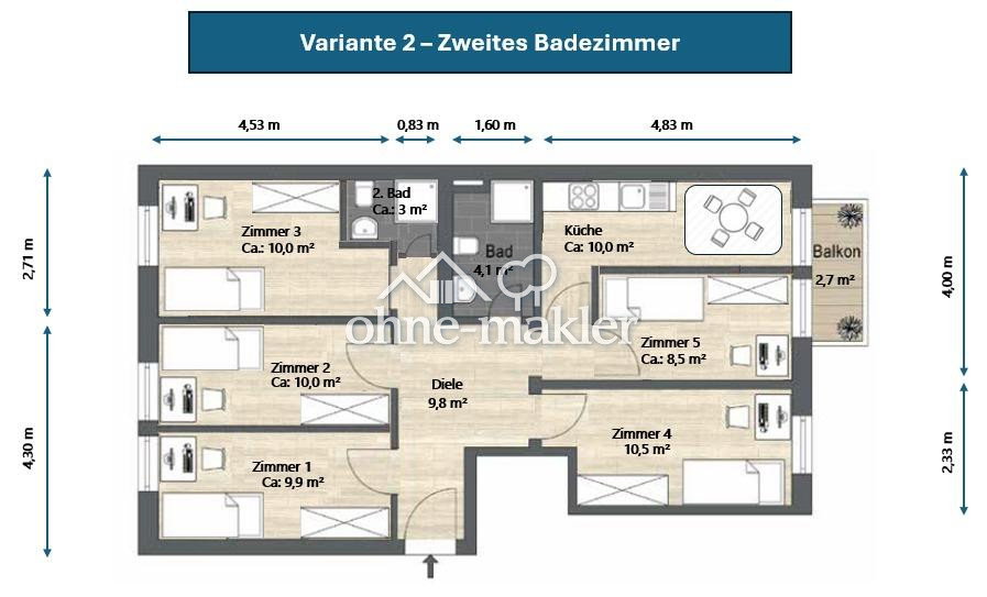Ruhevoller Zimmer mit Balkon in Maxvorstadt, 80335 München (Altstadt-Lehel Ludwigsvorstadt-Isarvorstadt Maxvorstadt Neuhausen-Nymphenburg Schwanthalerhöhe)
