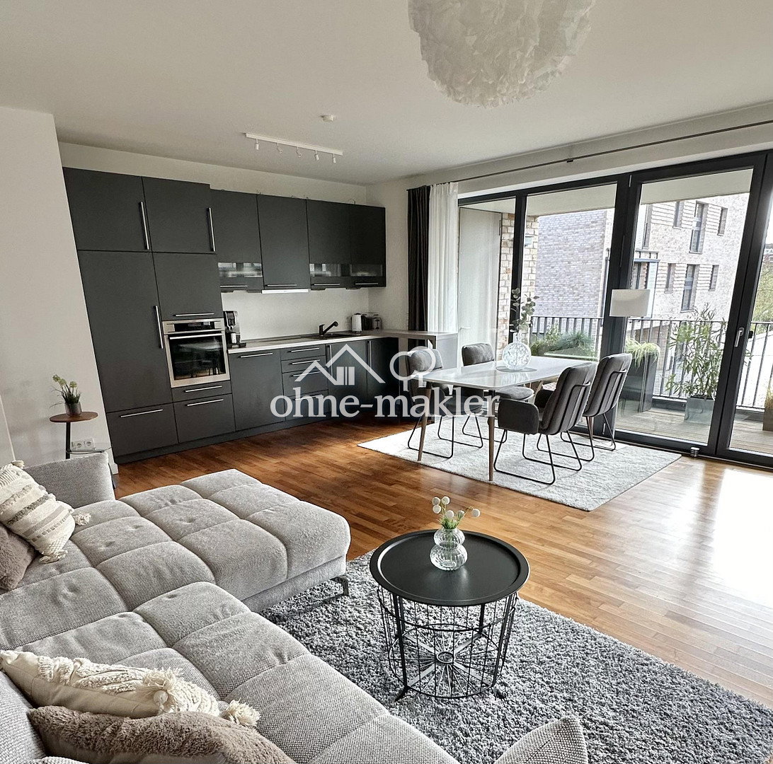Modernes 4-Zimmer-Apartment direkt am Stadtgraben, 23558 Lübeck (Buntekuh Sankt Lorenz Nord Sankt Lorenz Süd)