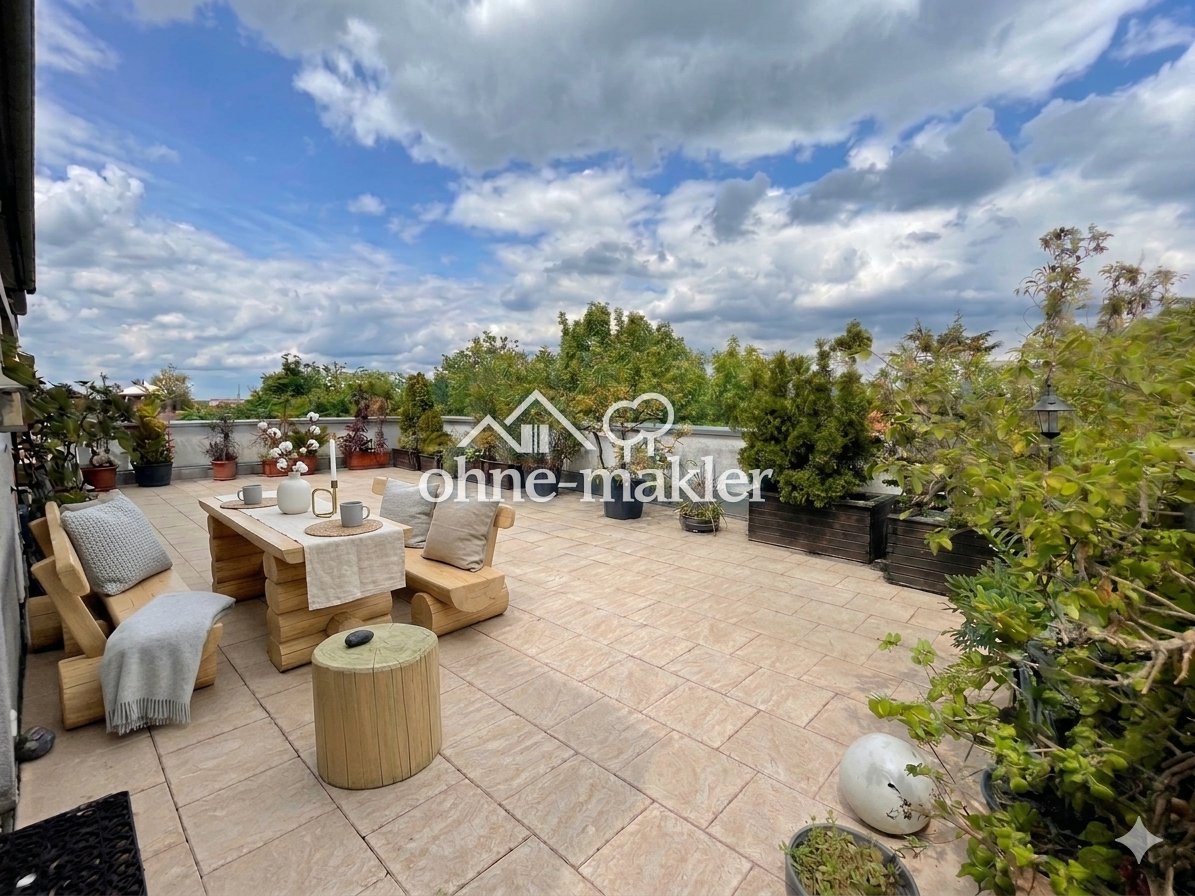 Penthouse mit Wow-Blick & Sauna in Nürnberg, 90489 Nürnberg (Gärten bei Wöhrd Rennweg Veilhof Wöhrd)